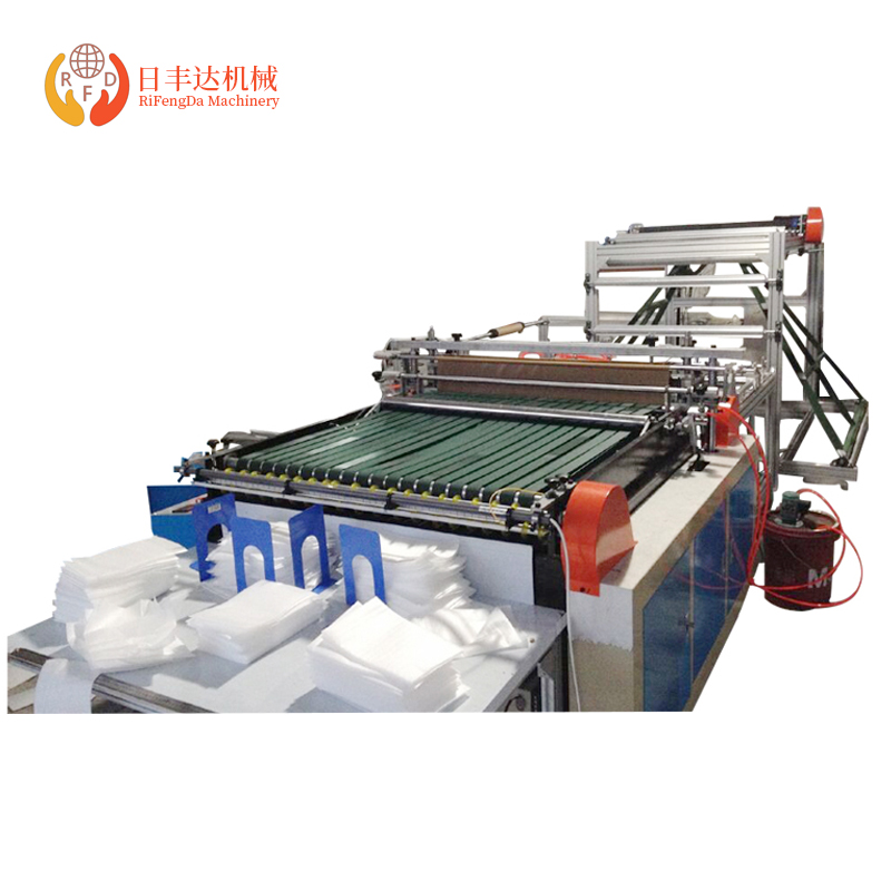 EPE Foam Bag And Plastic Air Bubble Bag Machine With Two Unwinders